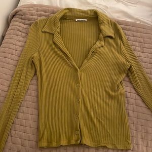 Reformation Irina Knit Top - Olive